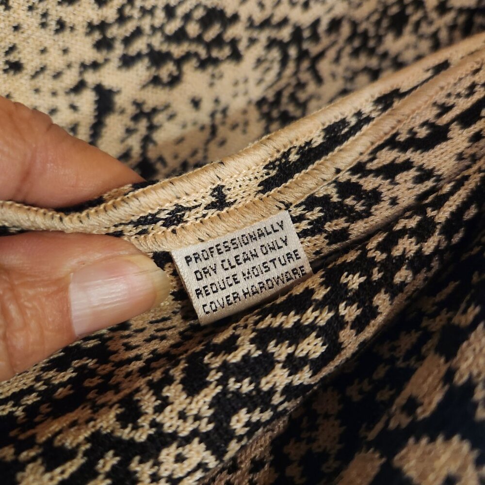 St. John Long Knit Long Jacket Snake Python Print… - image 5